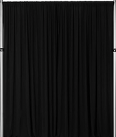 Black Wavy Spandex Panels Backdrop for Events