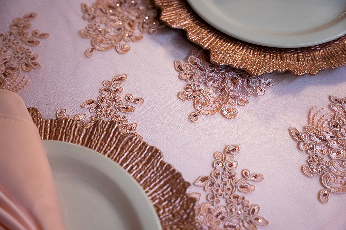 LACE TABLECLOTH 6' and 8'